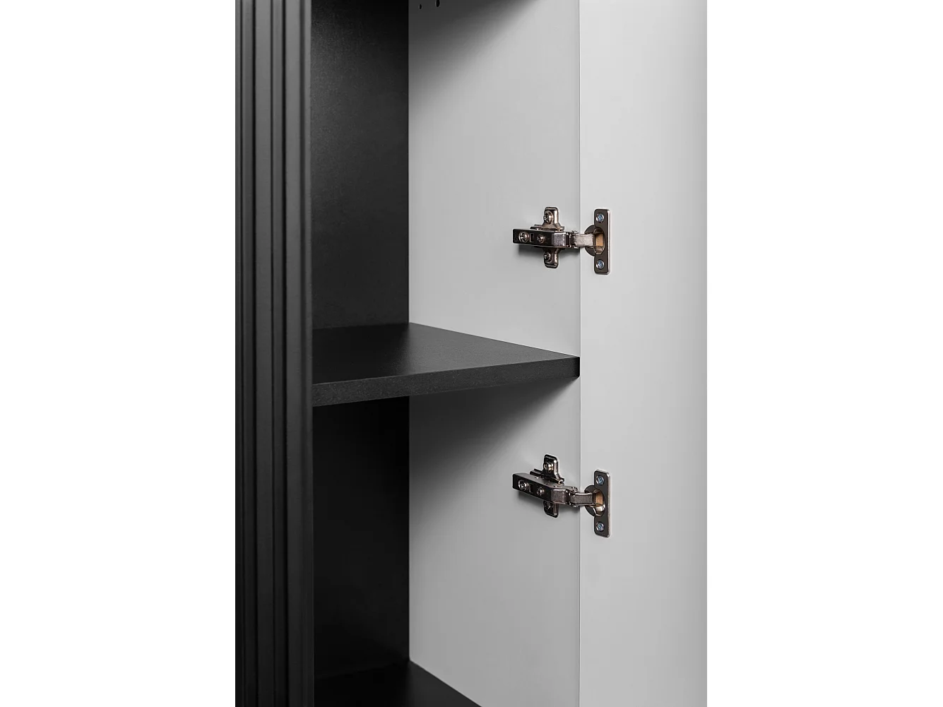 ELEGANCE Armoire haute de salle de bain 31,5 × 35,5 × 139 cm noir