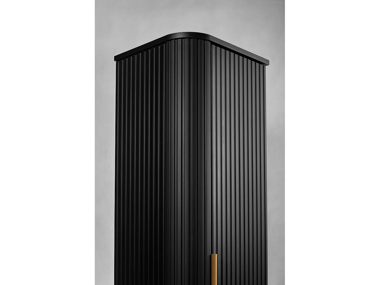 ELEGANCE Armoire haute de salle de bain 31,5 × 35,5 × 139 cm noir