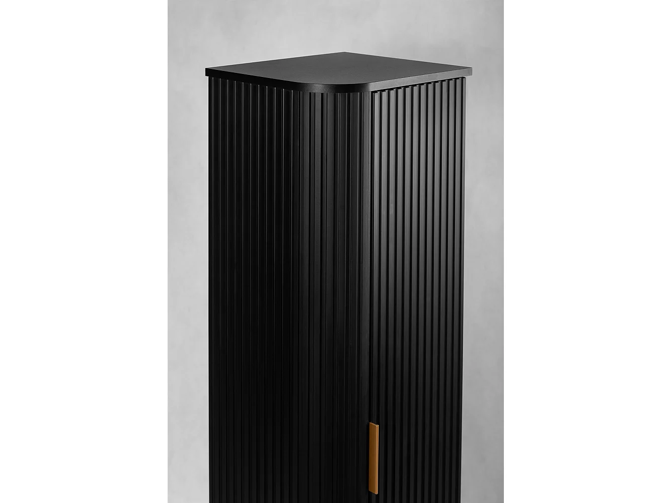 ELEGANCE Armoire haute de salle de bain 31,5 × 35,5 × 139 cm noir