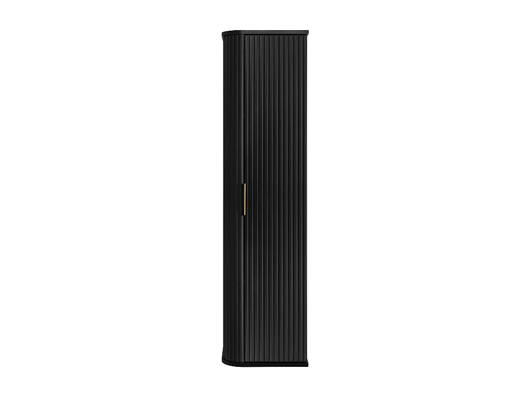 ELEGANCE Armoire haute de salle de bain 31,5 × 35,5 × 139 cm noir
