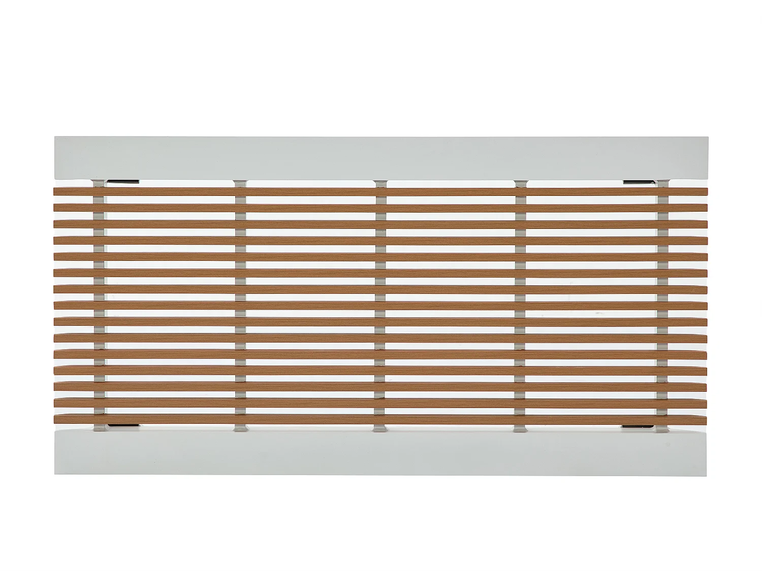 Conjunto de jardim em alumínio: um sofá de 3 lugares, 2 poltronas e uma mesa de centro - Natural claro e almofadas antracite - MALLY da MYLIA