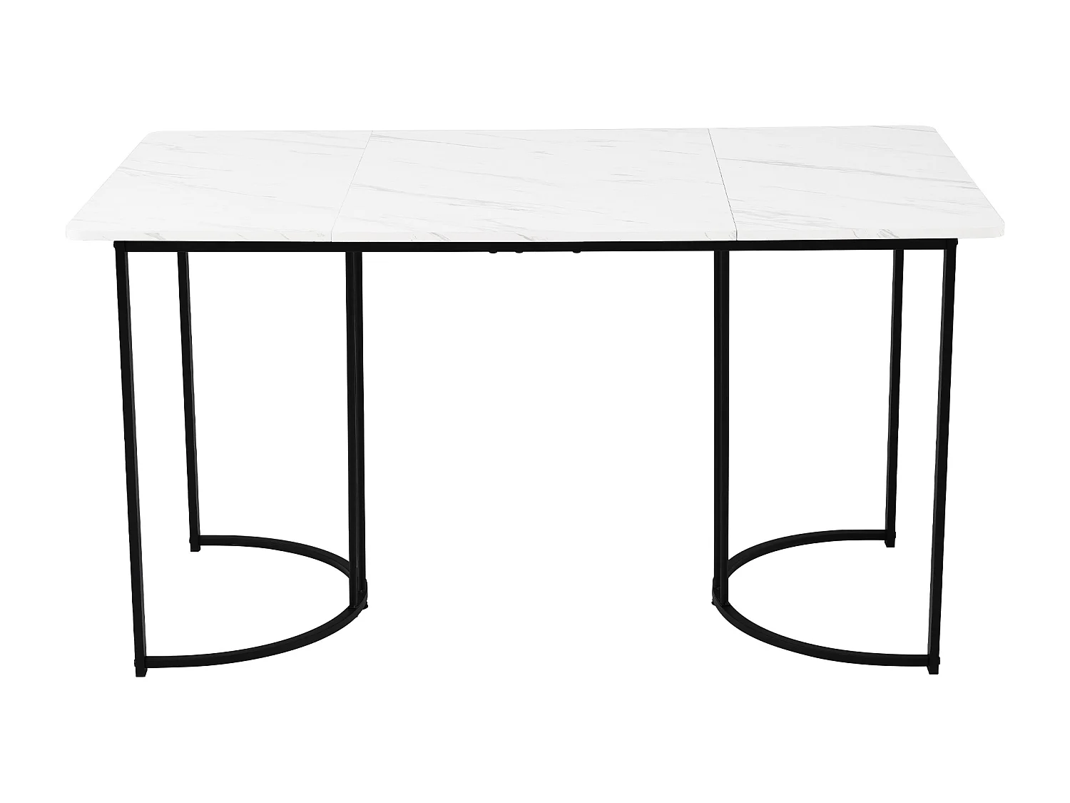 Lot de 5 table à manger et chaises - 140 x 80 x 75 cm - table à pieds noir - velours + MDF - gris foncé