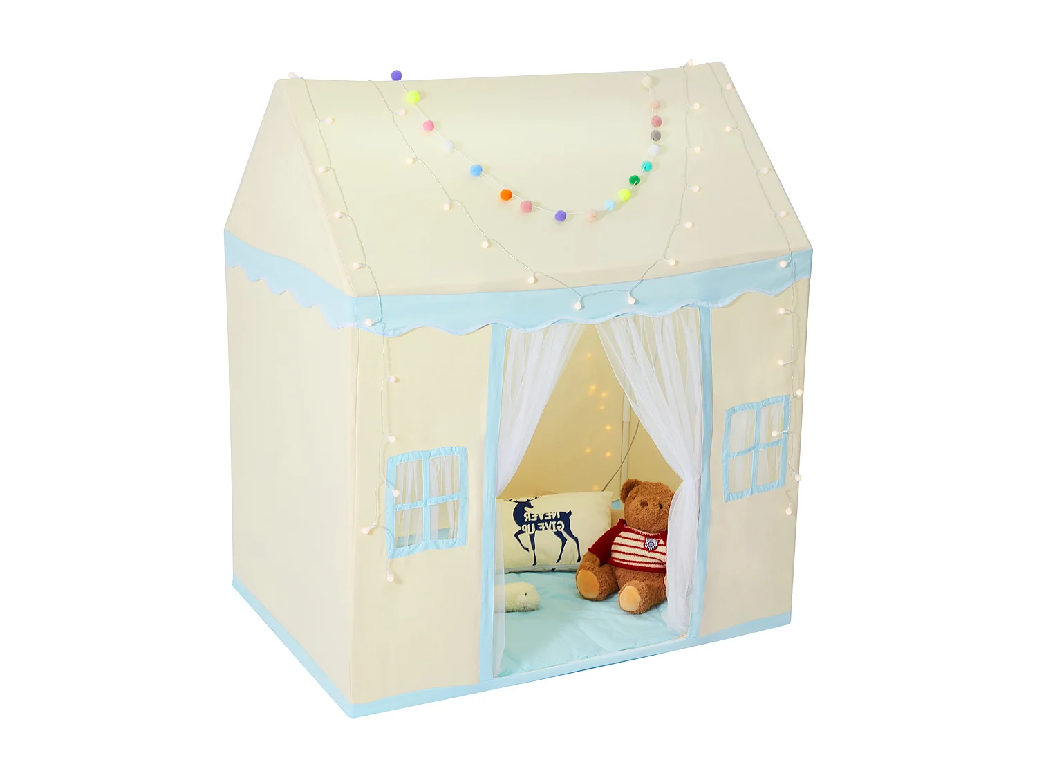 Tente de Jeu pour Enfants SucceBuy, 1 à 5 Ans, avec Tapis et Lampe