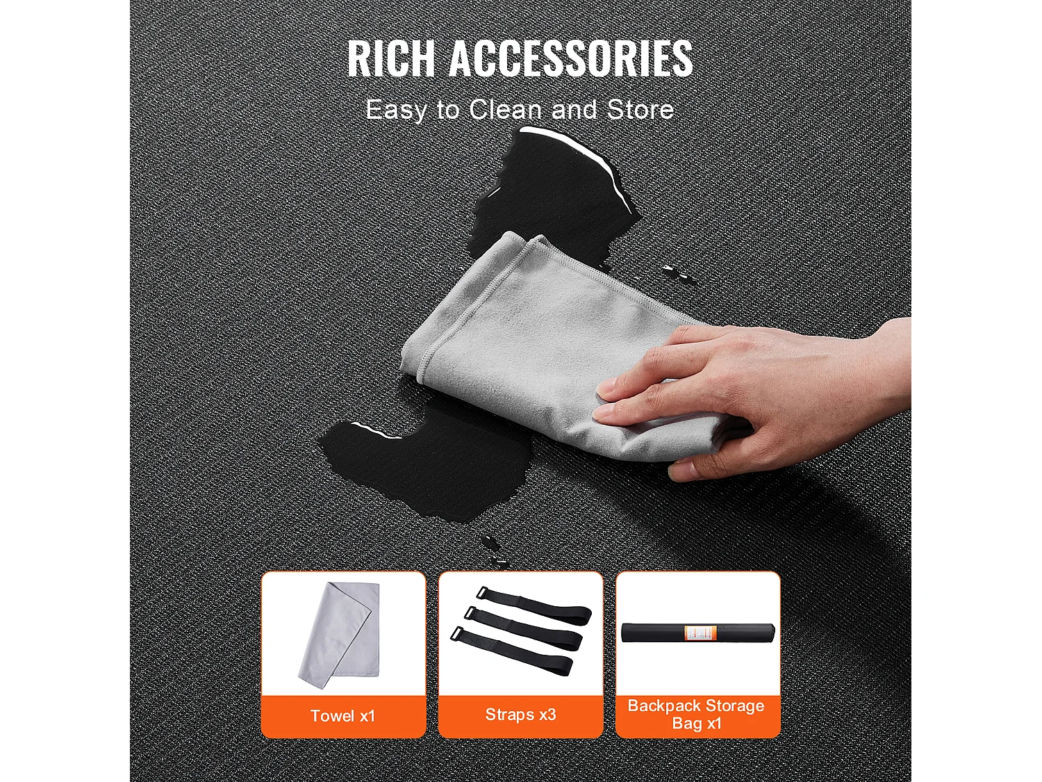 Tapete de Yoga SucceBuy, 2,4 x 1,5 m, Tapete de Yoga Antiderrapante de Alta Densidade, para Yoga em Casa, Pilates e Treinamento no Chão