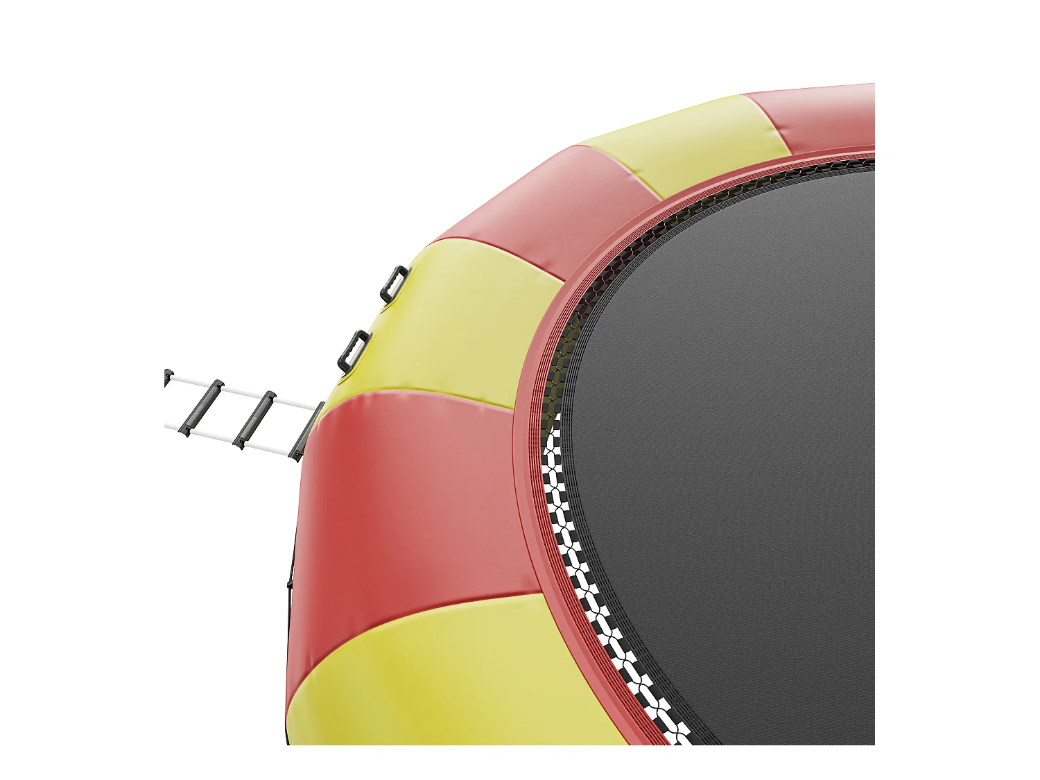 Trampoline Aquatique Gonflable SucceBuy 518 cm, Trampoline sur l’Eau 537x90 cm, Matériau PVC Durable