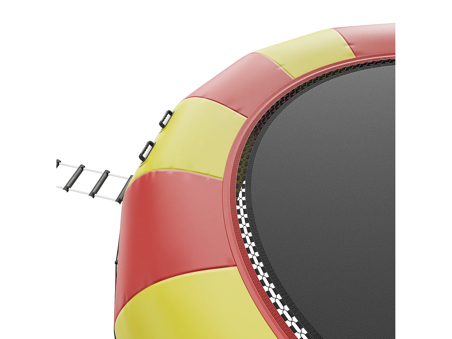 Trampoline Aquatique Gonflable SucceBuy 518 cm, Trampoline sur l’Eau 537x90 cm, Matériau PVC Durable