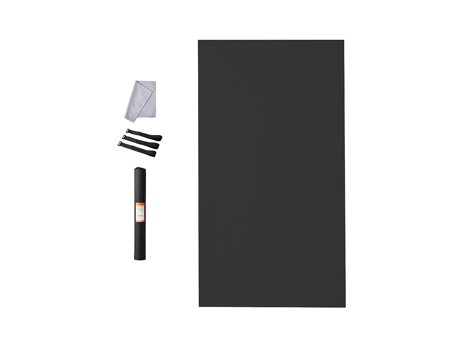 Yogamatte SucceBuy, Premium-Übematte, 3 x 1,8 m, Schwarz, für Yoga zu Hause, Pilates und Bodenarbeit