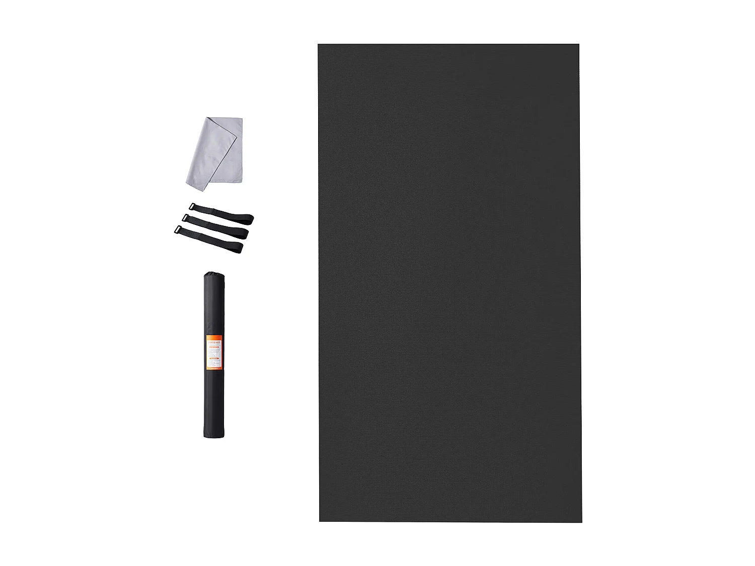 Yogamat SucceBuy, Premium Oefenmat, 3 x 1,8 m, Zwart, voor Yoga Thuis, Pilates en Bodentraining