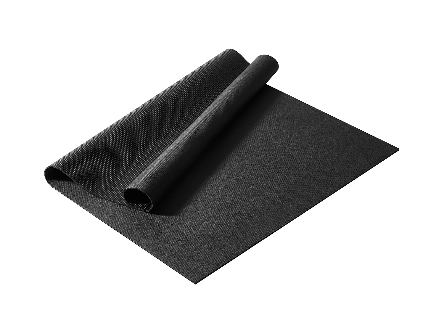 Yoga-Matte SucceBuy, Anti-Rutsch-Yoga-Matte, 2,1 x 1,5 m, für Fitness und Pilates, Schwarz