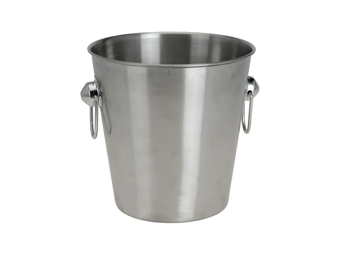 Excellent Houseware Refroidisseur de champagne 3 pcs avec support Inox