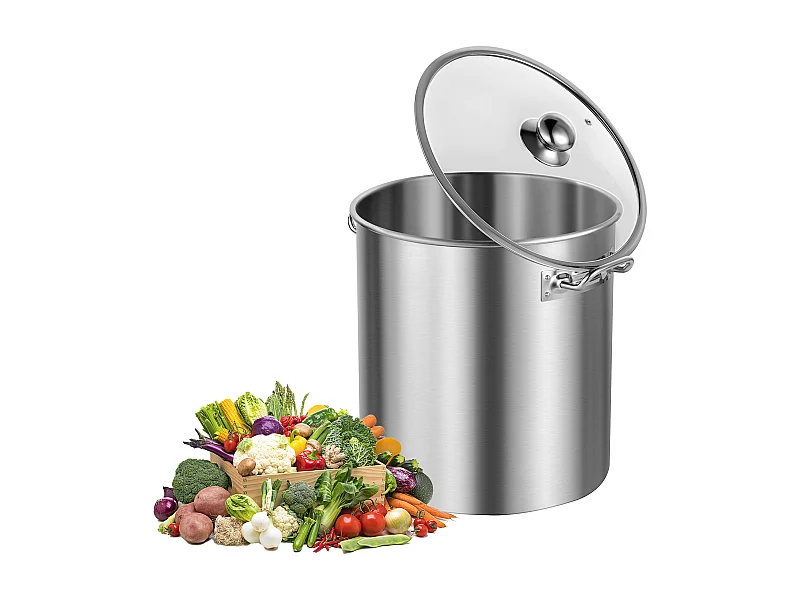 Roestvrijstalen Kookpot SucceBuy, 22,7 l, met Deksel en Handvat