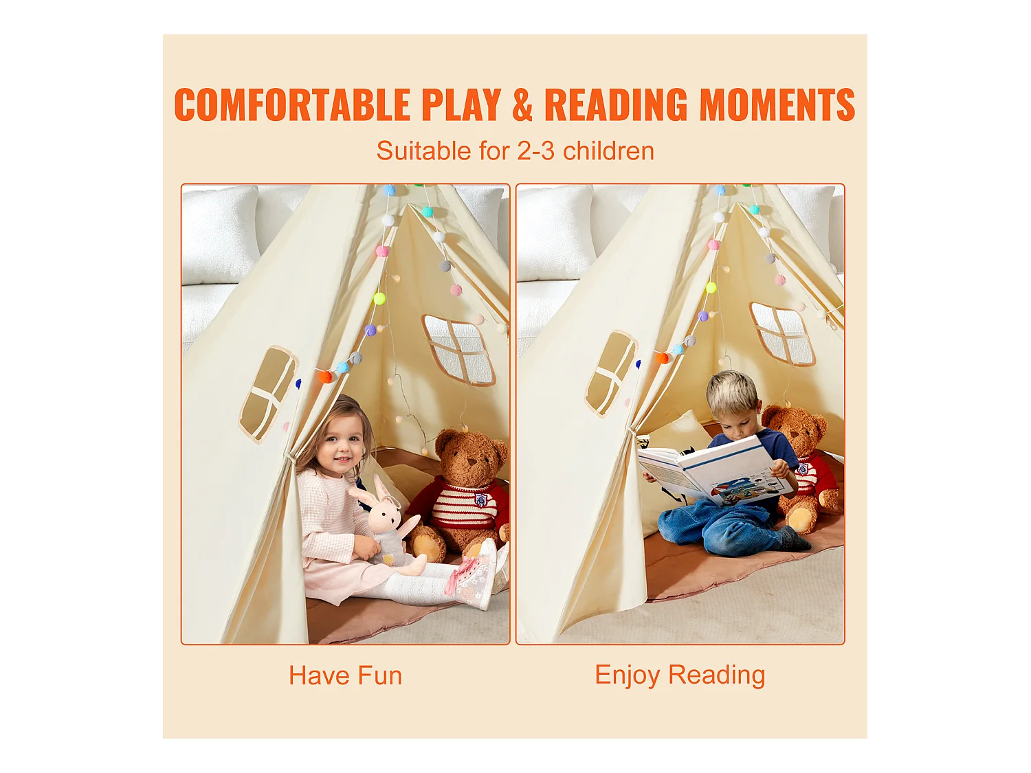 Speeltent voor Kinderen SucceBuy, 1 tot 5 Jaar, met Mat en Ballen