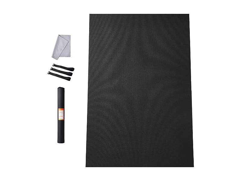Yoga-mat SucceBuy, Anti-slippende Sportmat, 1,2 X 1,8 m, voor Mannen en Vrouwen, Zwart