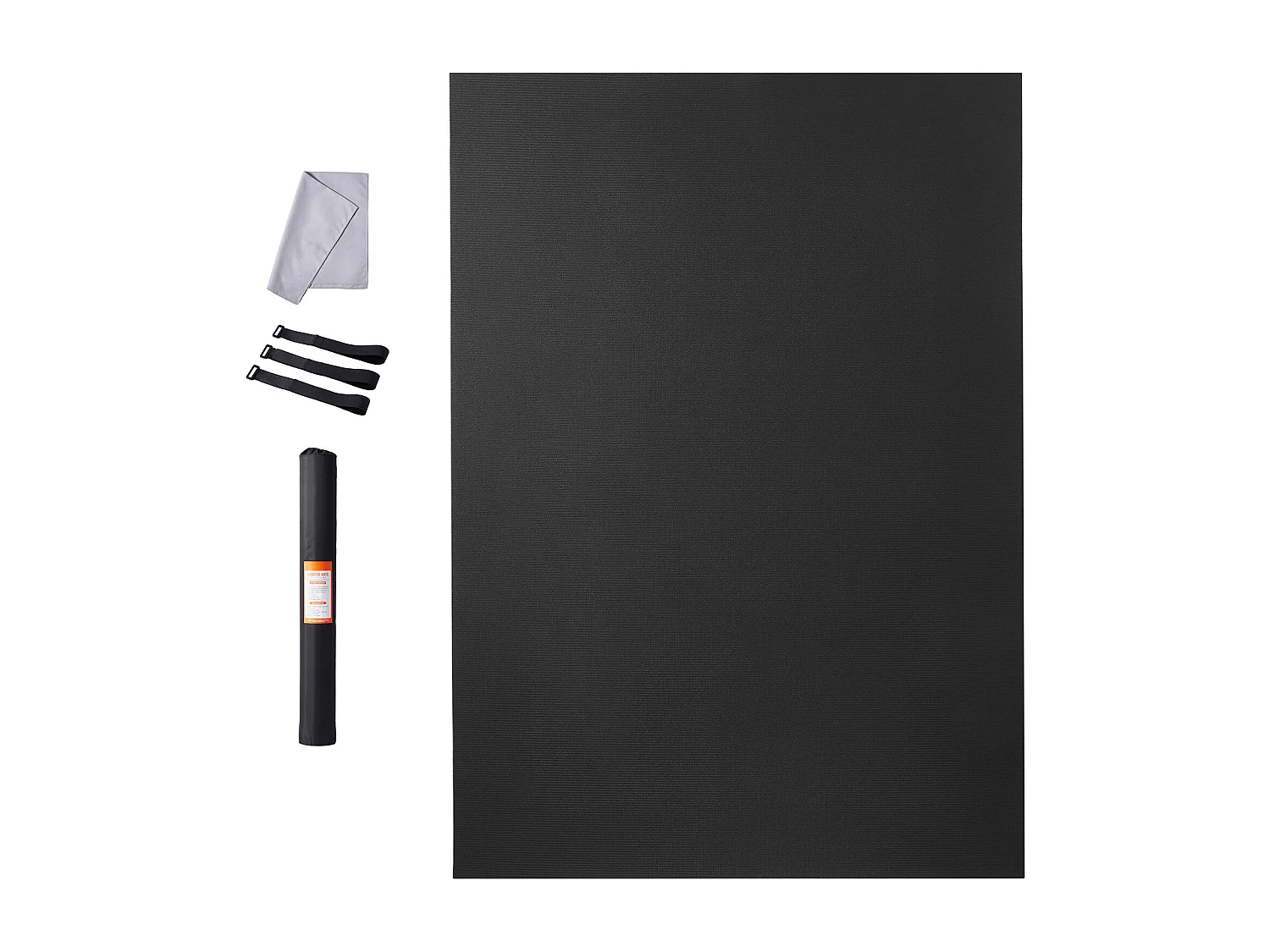 Tapis de Yoga SucceBuy, Tapis d'Exercice, 2,4 x 1,8 m, Tapis de Yoga Antidérapant, PVC, pour Yoga à Domicile, Pilates et Entraînement au Sol