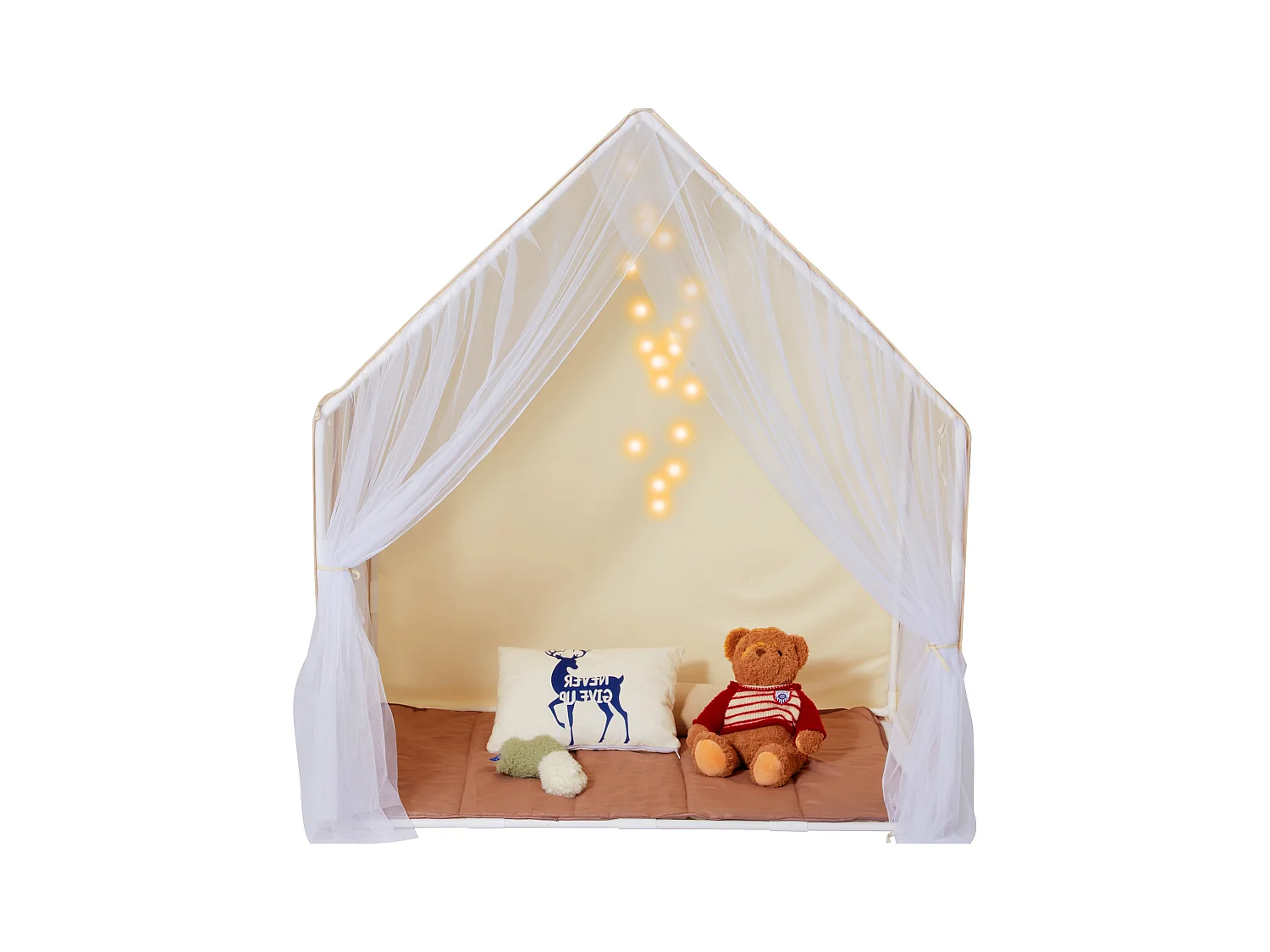 Tenda da Gioco per Bambini SucceBuy, 1 a 5 Anni, Yurta, con Tappeto e Lampada