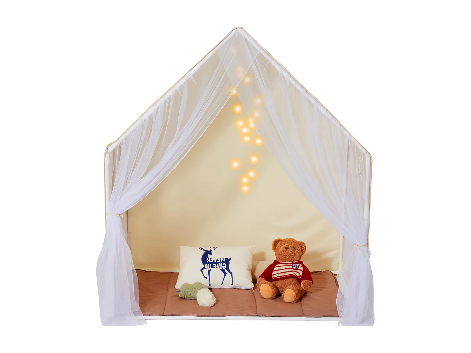 Tente de Jeu pour Enfants SucceBuy, 1 à 5 Ans, Yourte, avec Tapis et Lampe