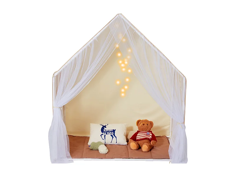 Tenda da Gioco per Bambini SucceBuy, 1 a 5 Anni, Yurta, con Tappeto e Lampada