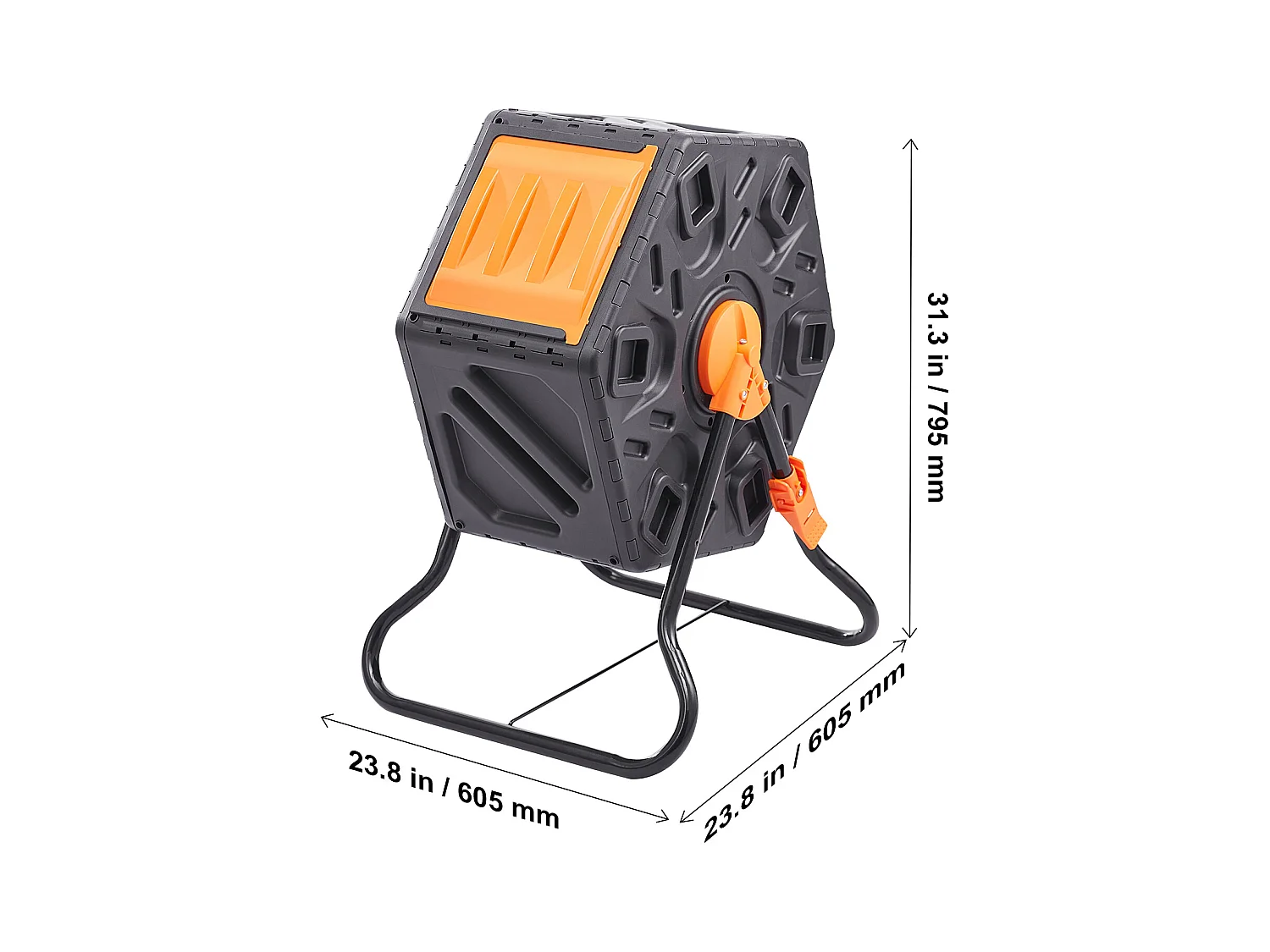 Drehbarer Gartendüngerherd SucceBuy 70 L, Last 20 kg, für Organischen Abfallkomposting