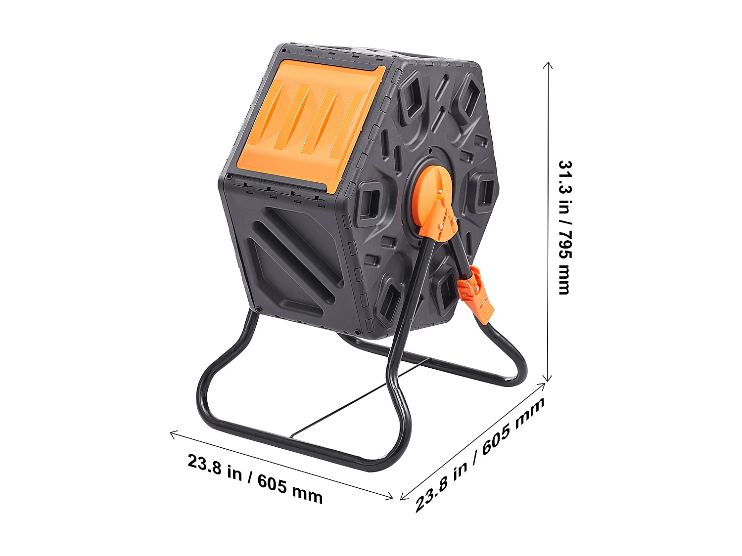 Composteur de Jardin Rotatif SucceBuy 70 L, Charge 20 kg, pour Compostage des Déchets Organiques