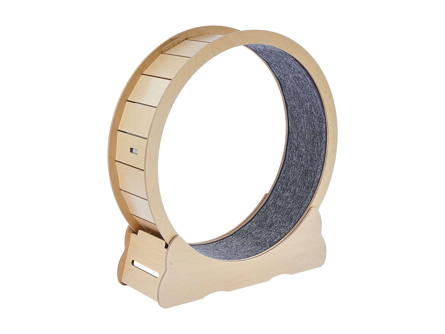 Roue d'Exercice pour Chat, SucceBuy Cat Exercise Wheel 110 cm Grande Roue de Tapis Roulant pour Chat pour Chats d'Intérieur Jaune