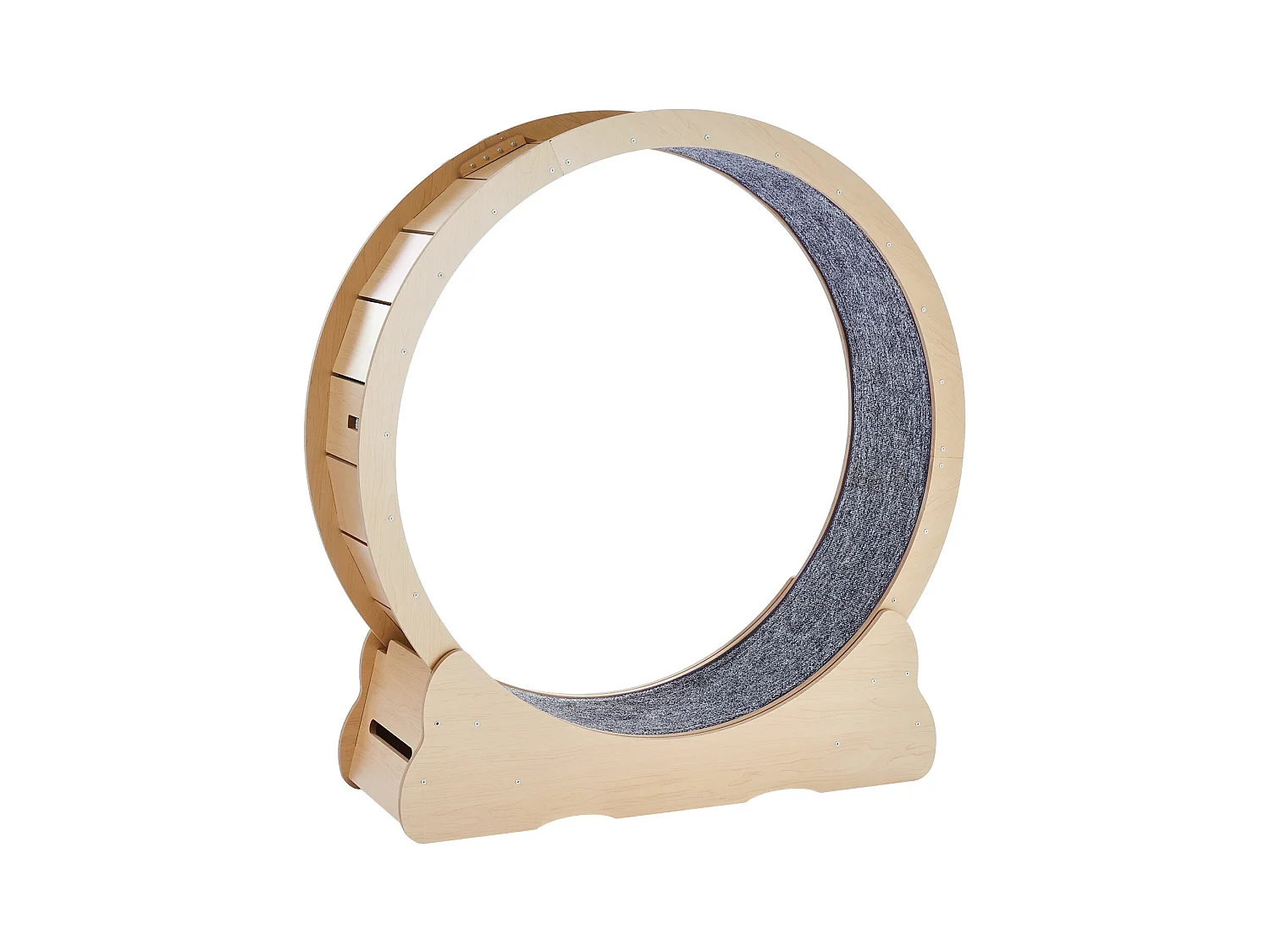 Roue d'Exercice pour Chat, SucceBuy Cat Exercise Wheel 110 cm Grande Roue de Tapis Roulant pour Chat pour Chats d'Intérieur Jaune