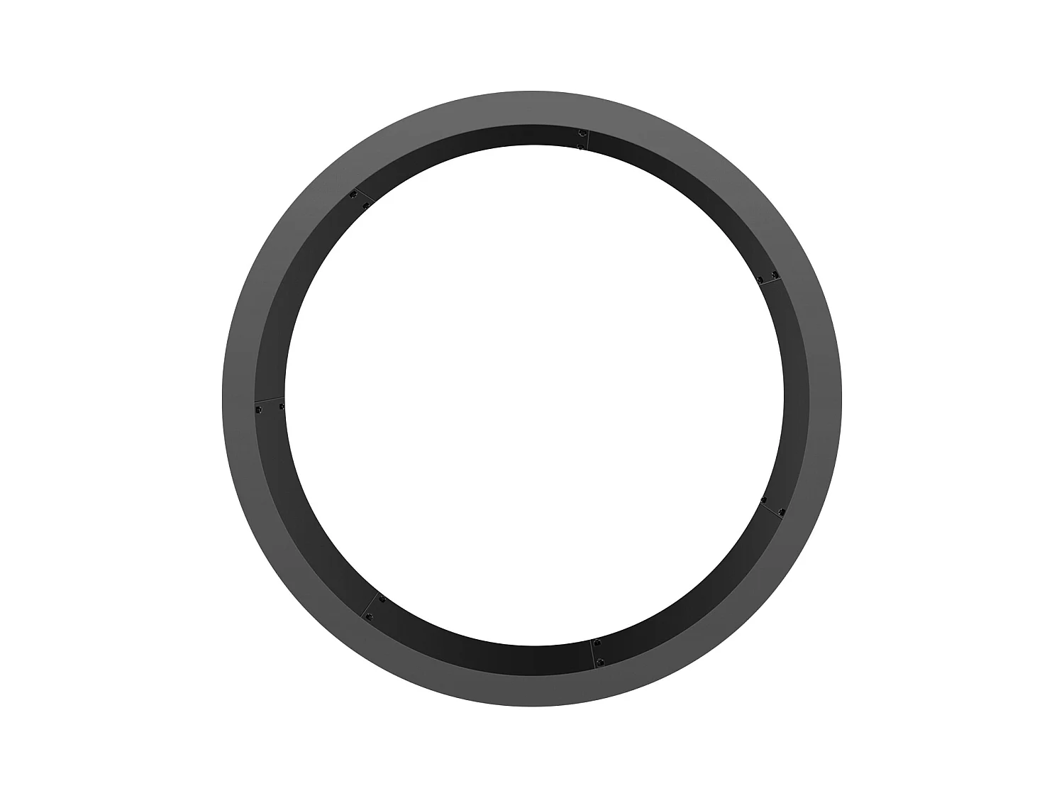 Braséro SucceBuy 889 mm, Anneau de Foyer Rond Extérieur en Acier, Doublure en Acier au Carbone Robuste, pour Camping en Plein Air