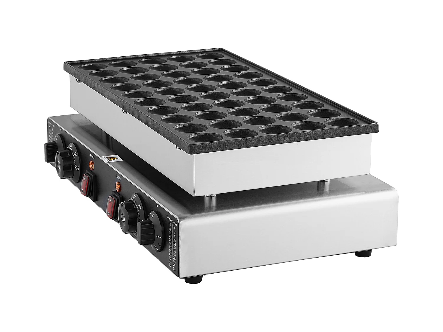 Gaufrier SucceBuy Mini Machine à Crêpes Hollandaises 43 mm, 1 700 W, Machine à Dorayaki Commerciale, 50 Pièces