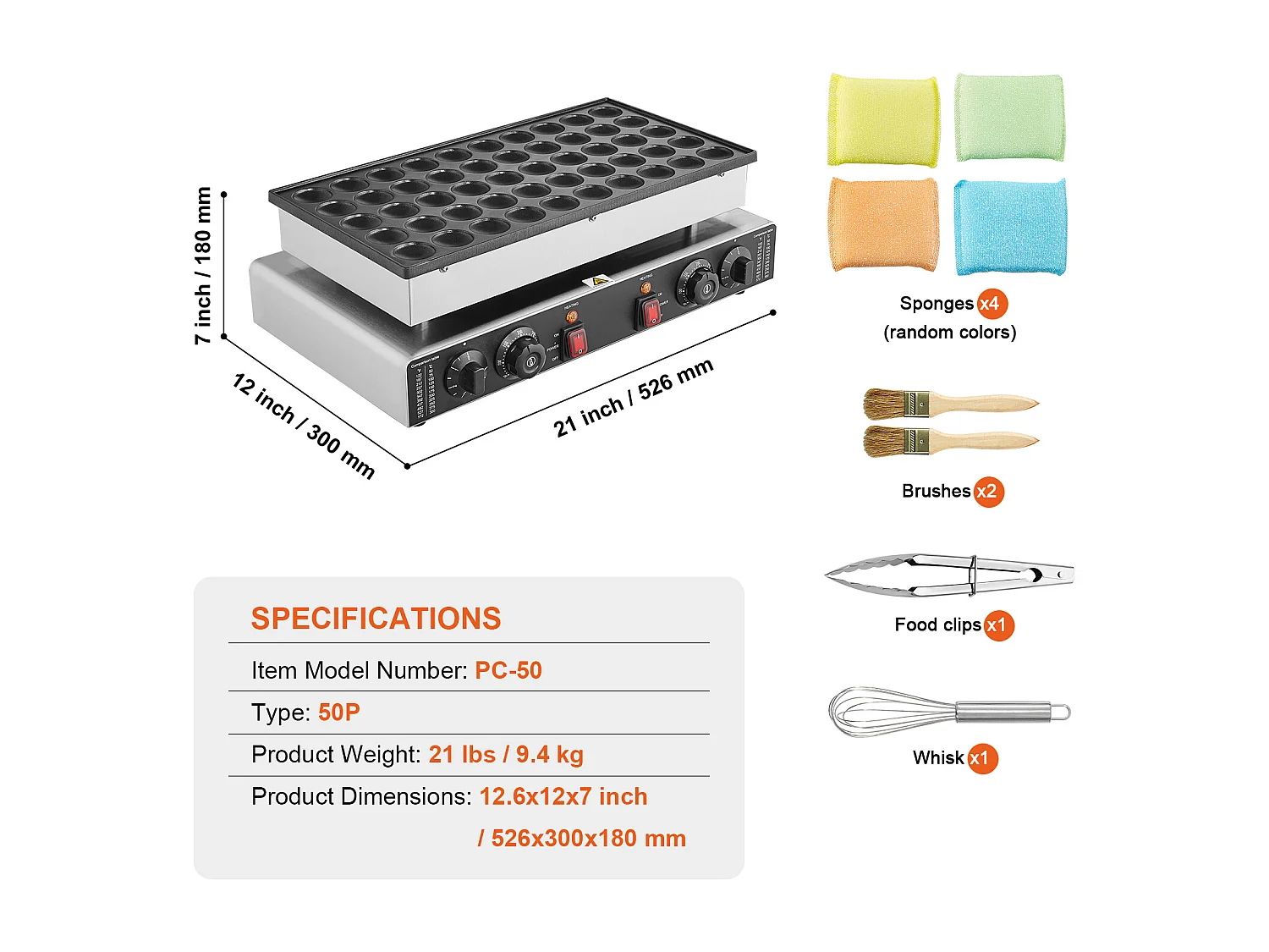 Wafelijzer SucceBuy Mini Machine Voor Hollandse Pannenkoeken 43 mm 1 700 W Commerciële Dorayaki Machine 50 Stuks