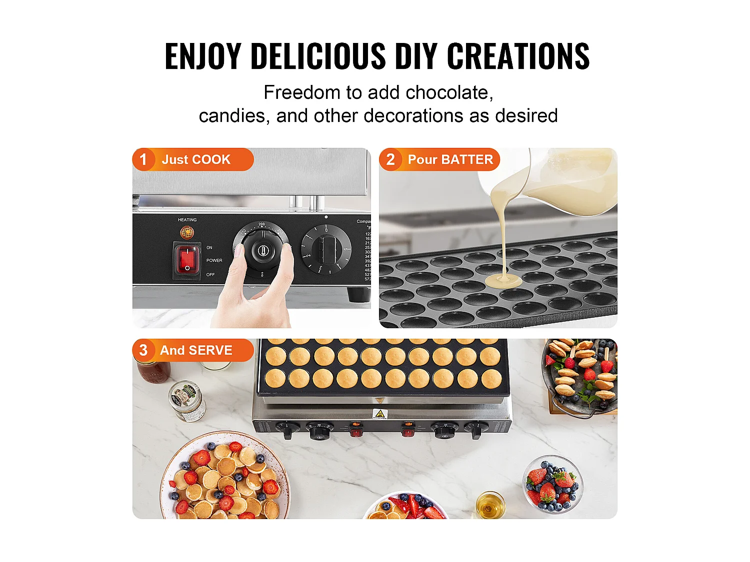 Wafelijzer SucceBuy Mini Machine Voor Hollandse Pannenkoeken 43 mm 1 700 W Commerciële Dorayaki Machine 50 Stuks