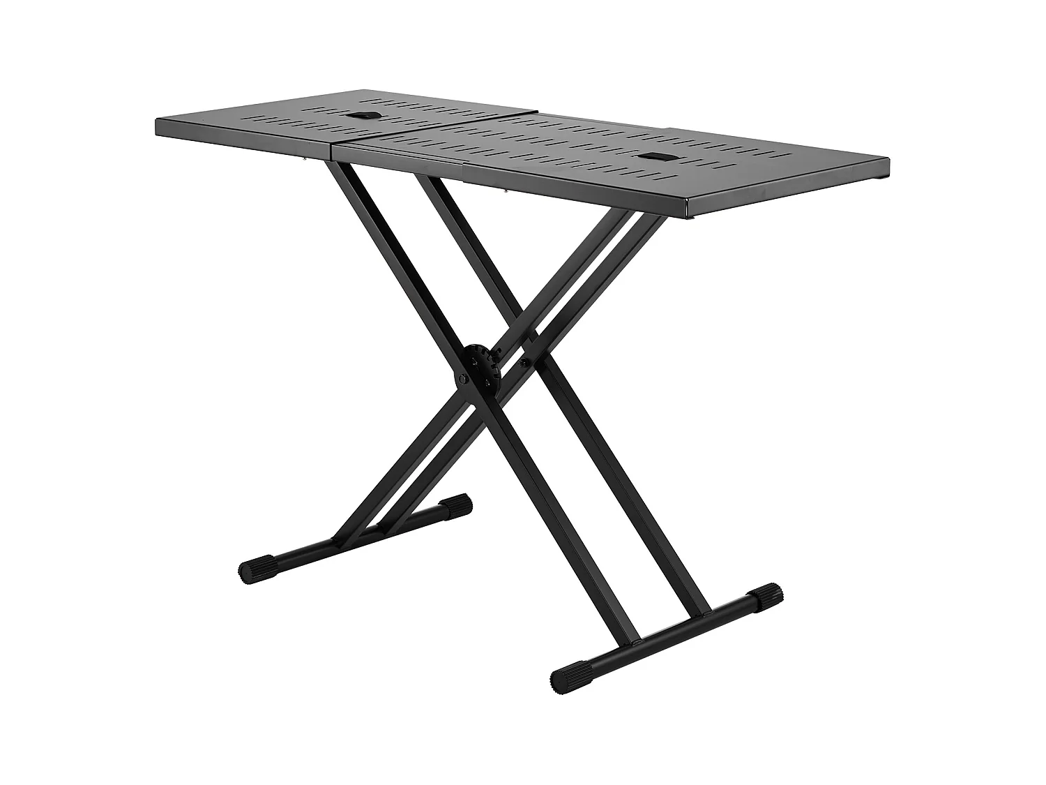 Draagbare DJ-Tafel SucceBuy, Double-X-Toetsenbordinsteun, Instelbare Hoogte, Audio-mixersteun, (820-1095) x 465 mm