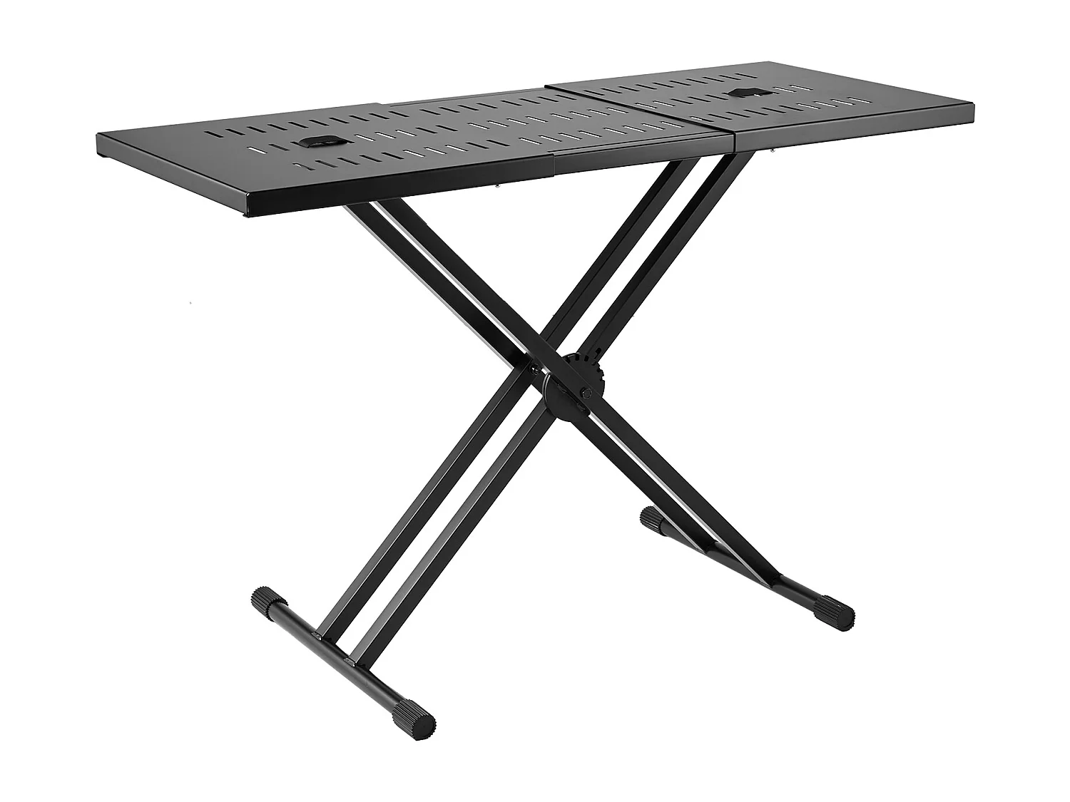 Draagbare DJ-Tafel SucceBuy, Double-X-Toetsenbordinsteun, Instelbare Hoogte, Audio-mixersteun, (820-1095) x 465 mm