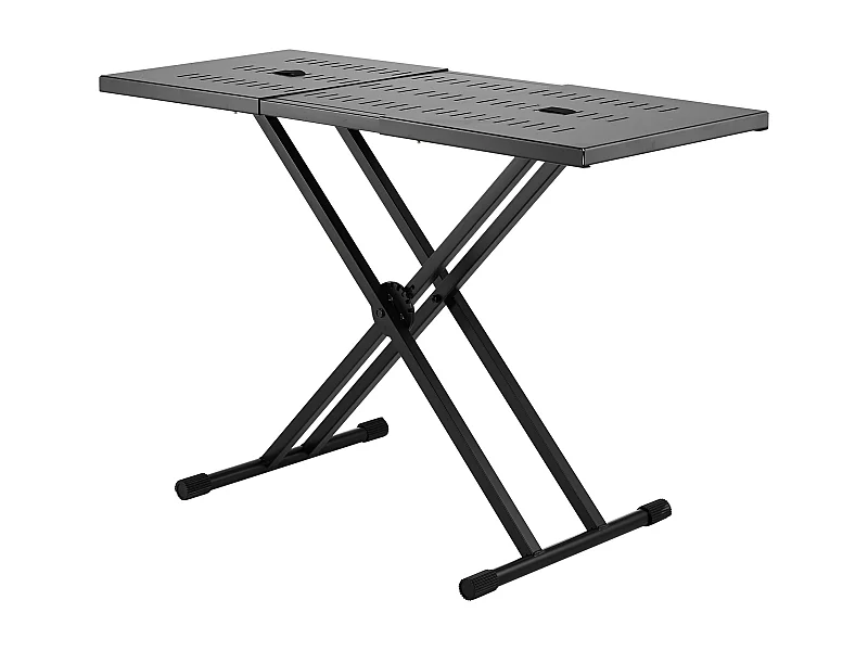 Draagbare DJ-Tafel SucceBuy, Double-X-Toetsenbordinsteun, Instelbare Hoogte, Audio-mixersteun, (820-1095) x 465 mm