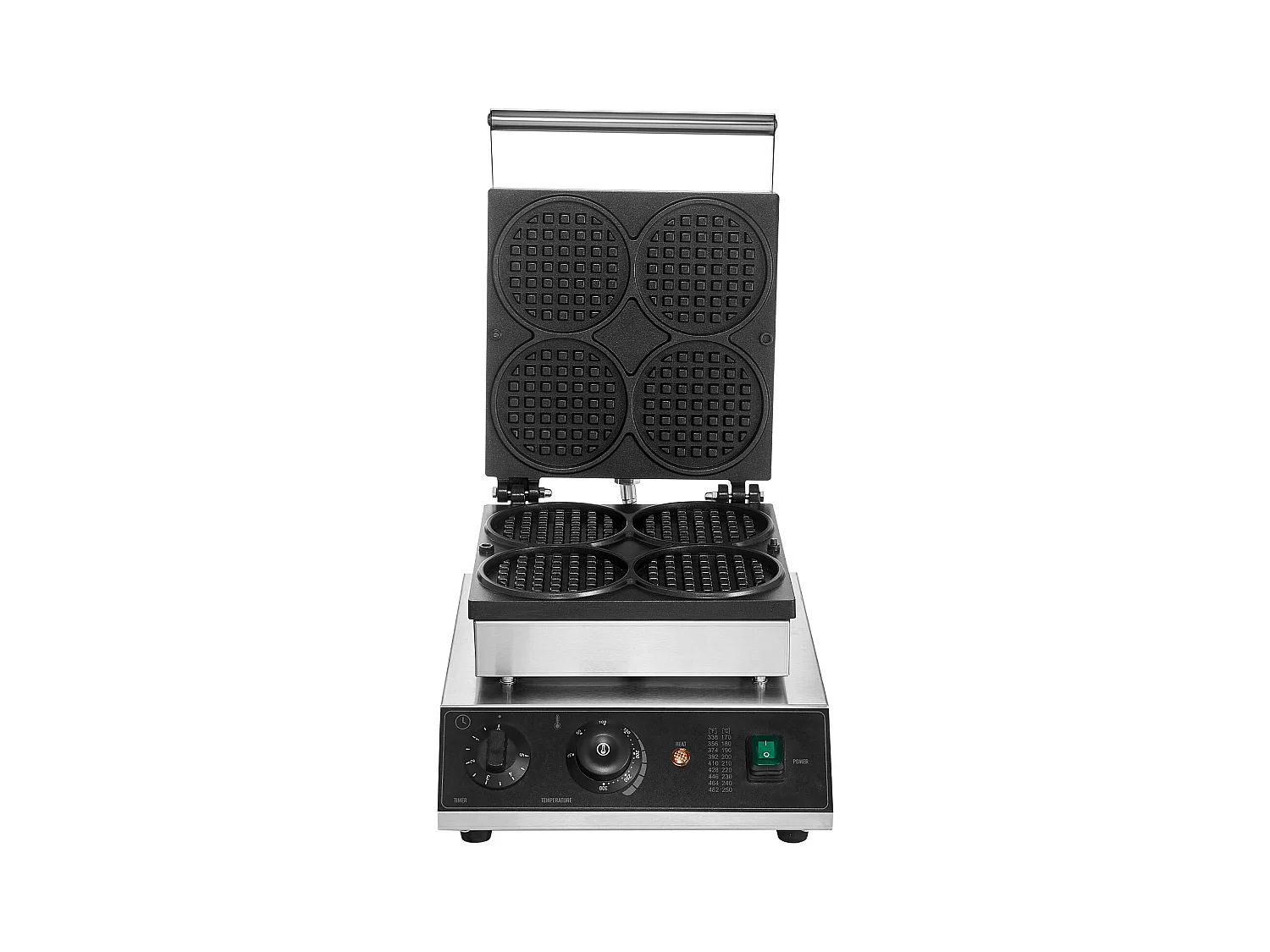 Gaufrier Commercial SucceBuy 4 Pièces 1750 W Rond Antiadhésif