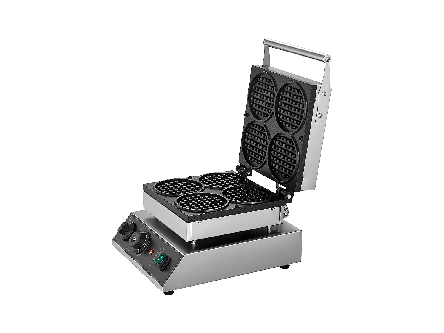 Gaufrier Commercial SucceBuy 4 Pièces 1750 W Rond Antiadhésif