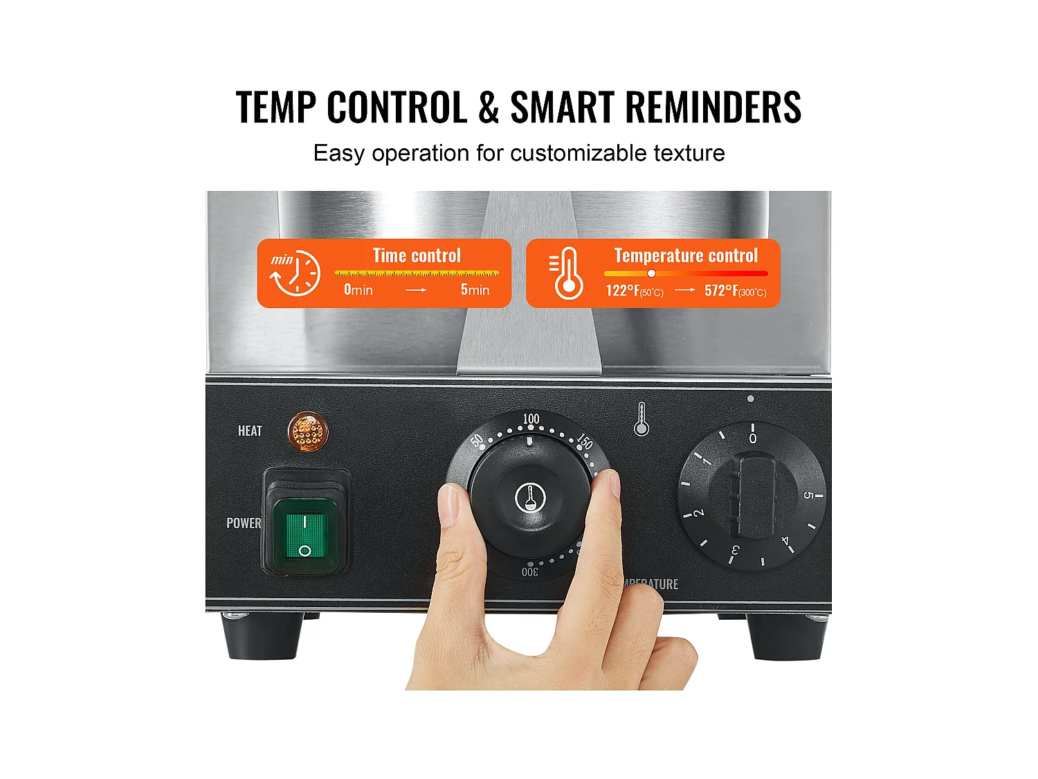 Gaufrier SucceBuy Machine à Cornets de Crème Glacée électrique 1230 W Rouleau d'œufs Gaufré Commercial