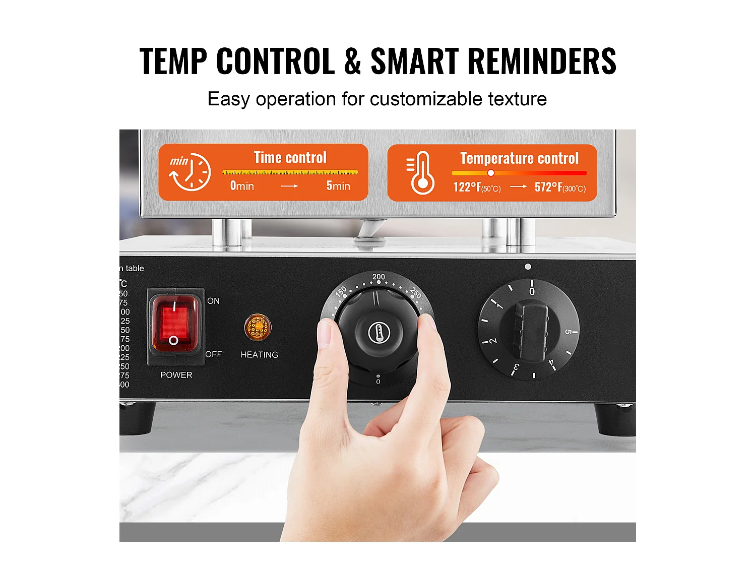 Gaufrier SucceBuy 9PCS 76mm Machine à Crêpes Hollandaise Commerciale Dorayaki Baker 850W Antiadhésive