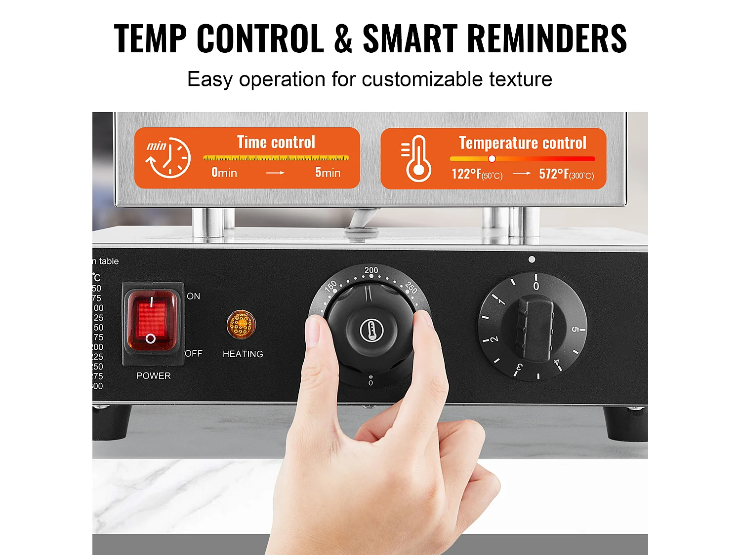 Gaufrier SucceBuy 9PCS 76mm Machine à Crêpes Hollandaise Commerciale Dorayaki Baker 850W Antiadhésive