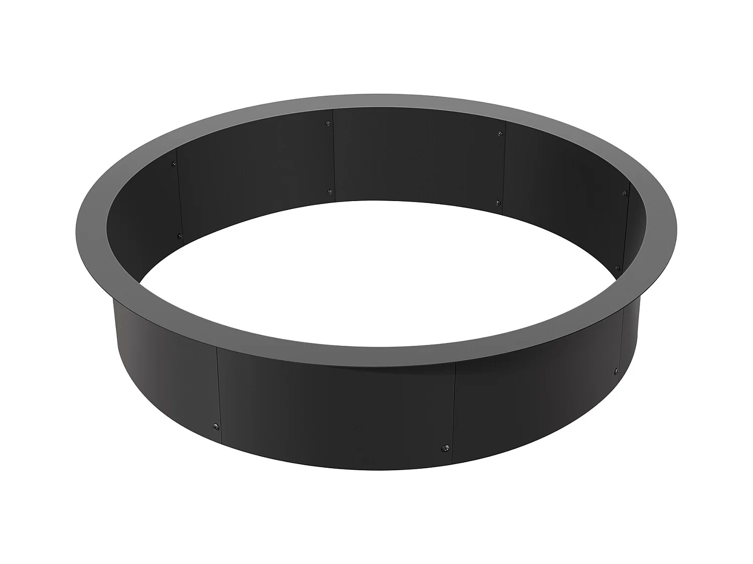 Braciere SucceBuy Anello di Focolare Rotondo in Acciaio, Diametro Esterno 1016 mm, Interno 914,4 mm, per Campeggio all'Aperto