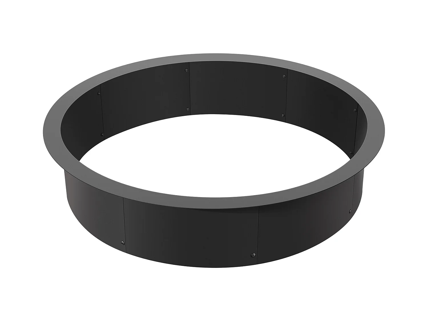 Braciere SucceBuy Anello di Focolare Rotondo in Acciaio, Diametro Esterno 1016 mm, Interno 914,4 mm, per Campeggio all'Aperto