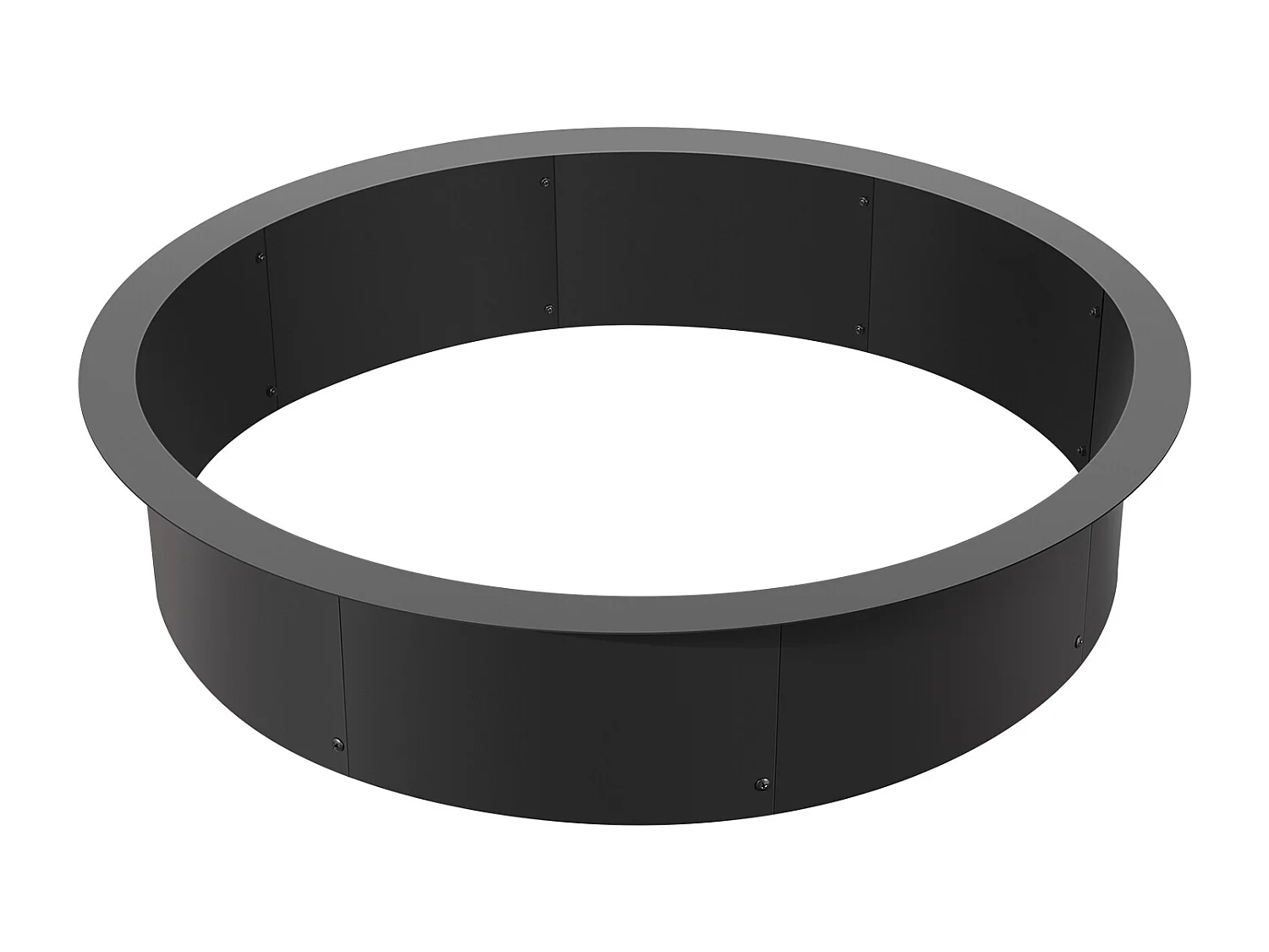 Braséro SucceBuy Anneau de Foyer Rond Acier, Diamètre Extérieur 1016 mm, Intérieur 914,4 mm, pour Camping en Plein Air