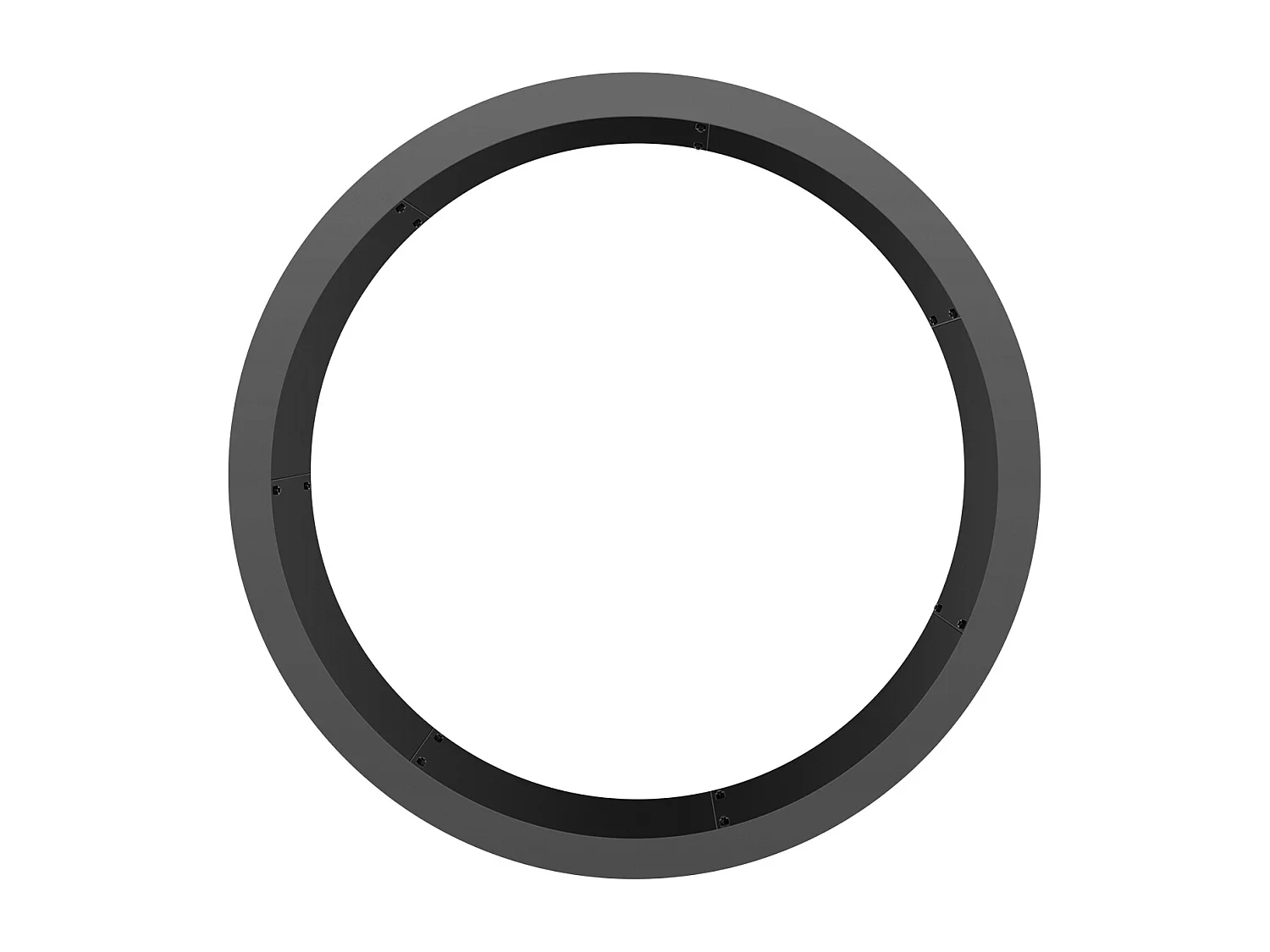 Braséro SucceBuy Anneau de Foyer Rond Acier, Diamètre Extérieur 1016 mm, Intérieur 914,4 mm, pour Camping en Plein Air