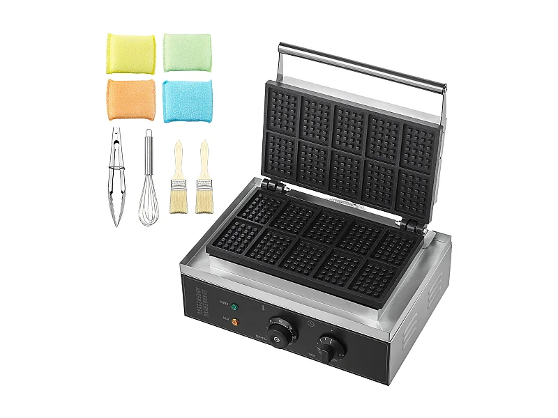 Gaufrier Commercial Rectangulaire SucceBuy 10PCS 1550W