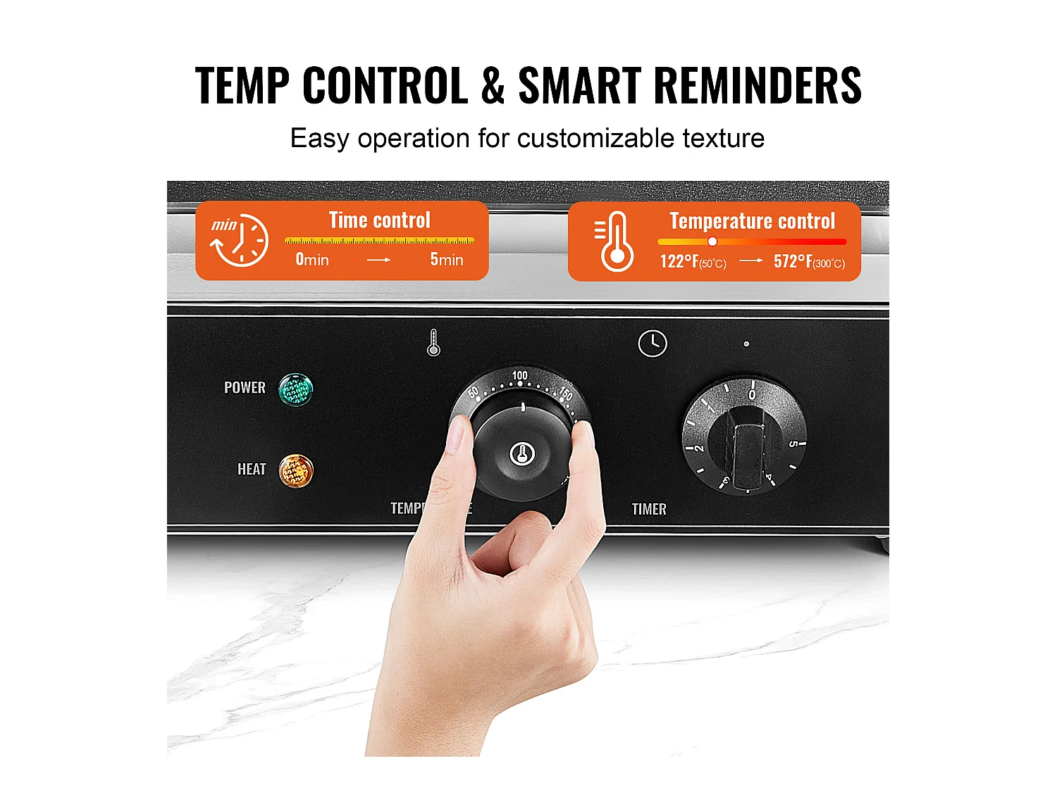 Gaufrier Commercial Rectangulaire SucceBuy 10PCS 1550W