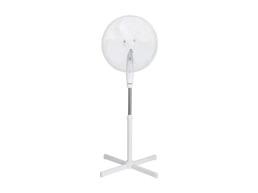 Ventilateur sur pied  - 45W - Diametre 40 cm - Hauteur réglable - Oscillation - Blanc