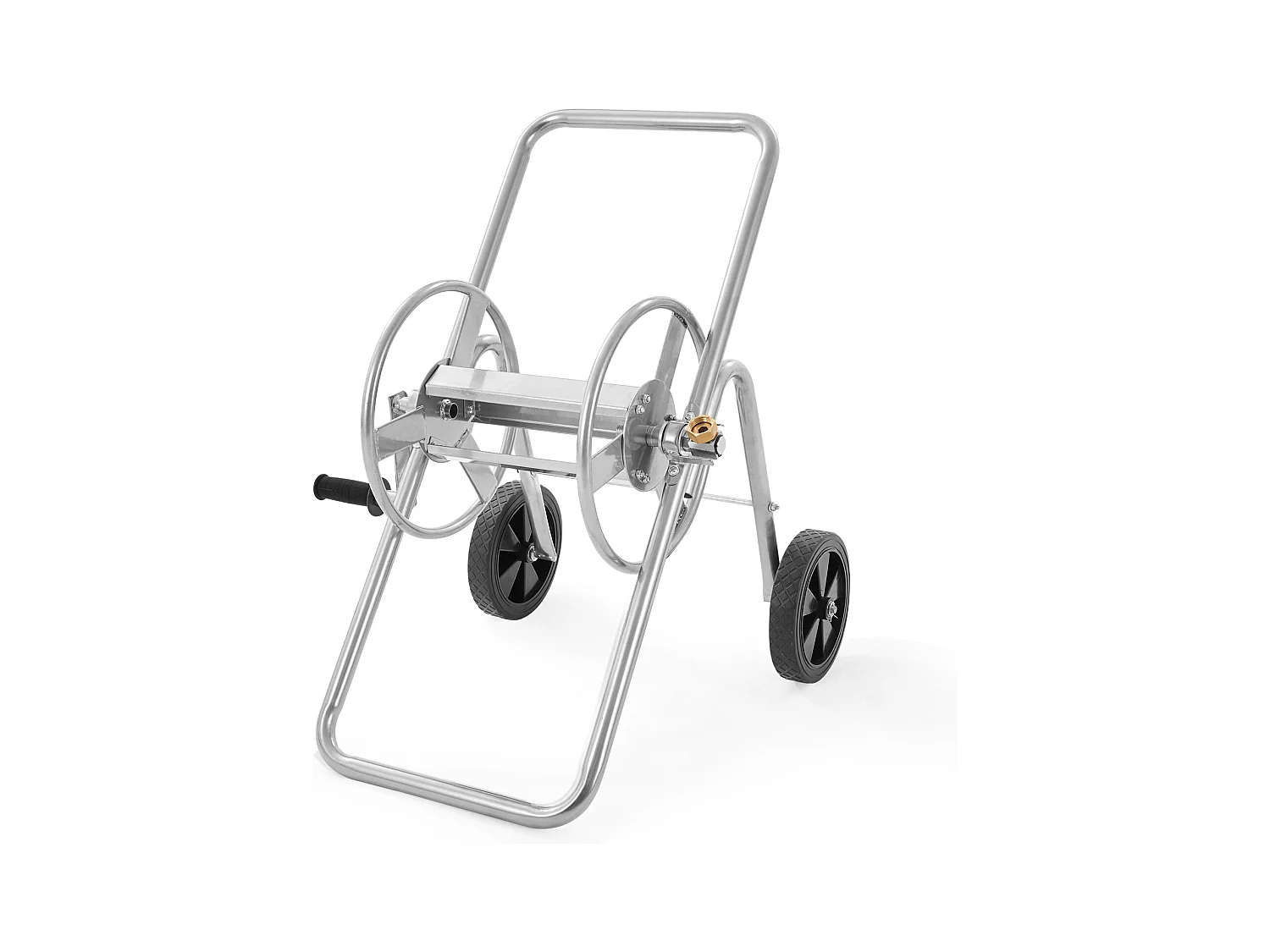 Dévidoir Chariot SucceBuy Chariot Enrouleur de Tuyau 53 m, Robuste pour Jardin avec Roues