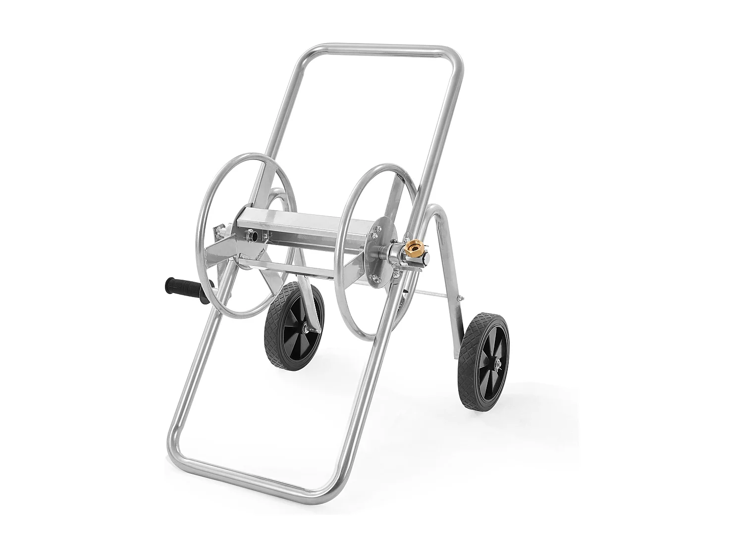 Dévidoir Chariot SucceBuy Chariot Enrouleur de Tuyau 53 m, Robuste pour Jardin avec Roues
