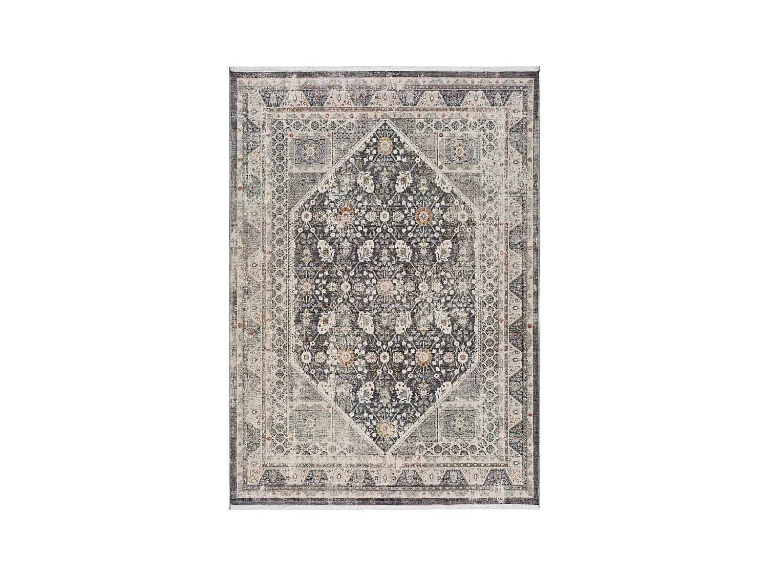 Tapis intérieur - vintage - gris - 160 x 230 cm - SAIRA