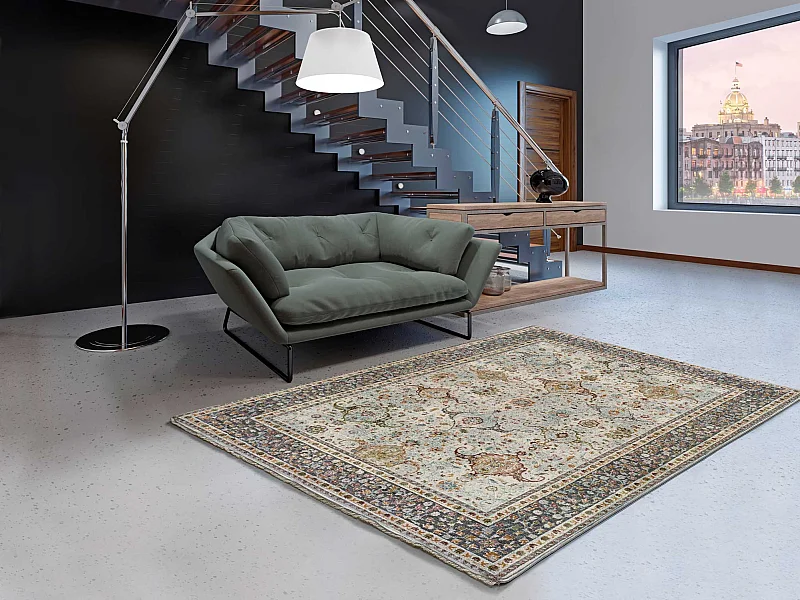 Kurzflorteppich - vintage - mehrfarbig - 160x230 cm - MOUD