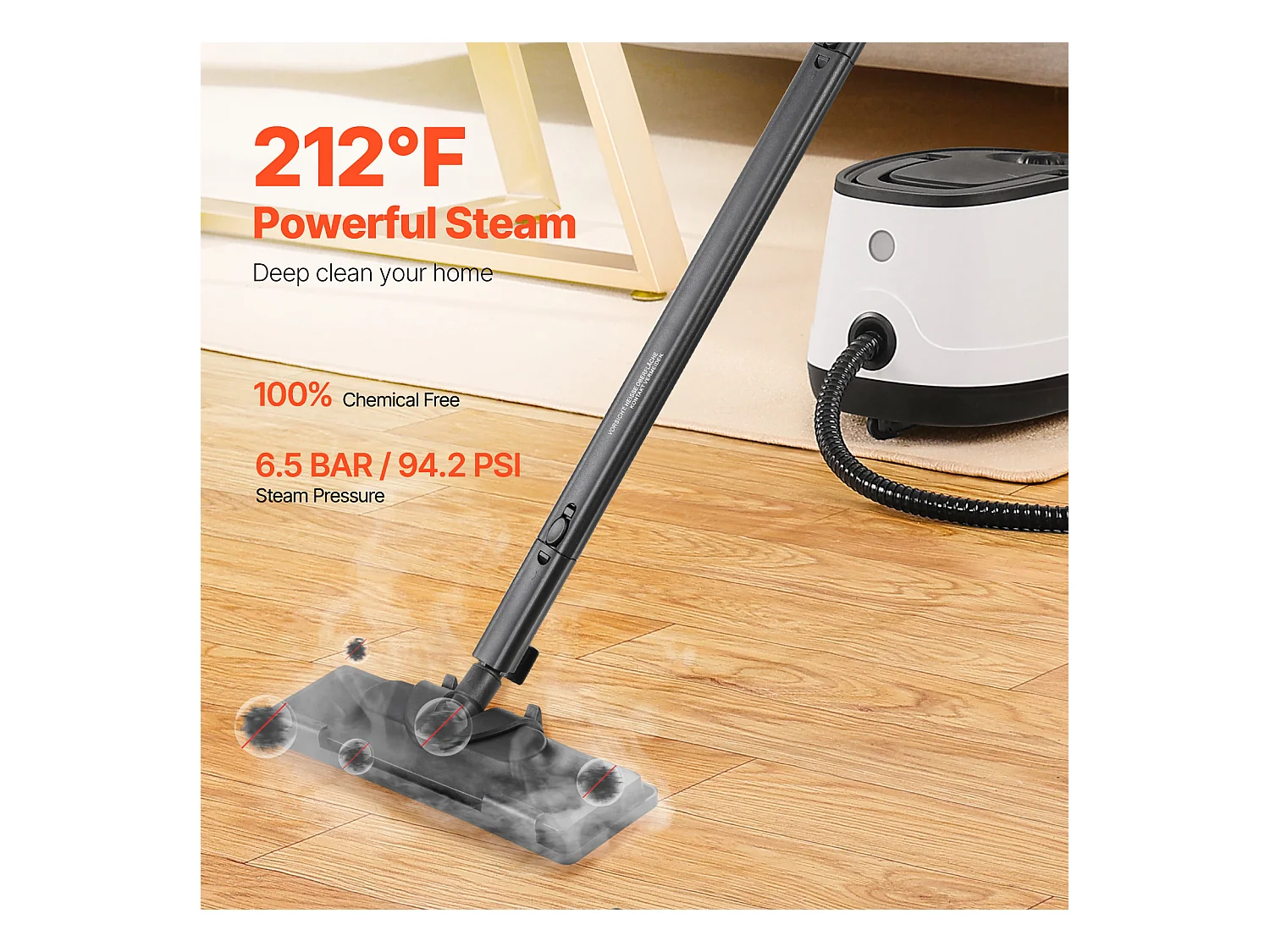 Nettoyeur Vapeur SucceBuy, 27 Accessoires, Nettoyeur Vapeur Multifonction pour le Nettoyage de la Maison