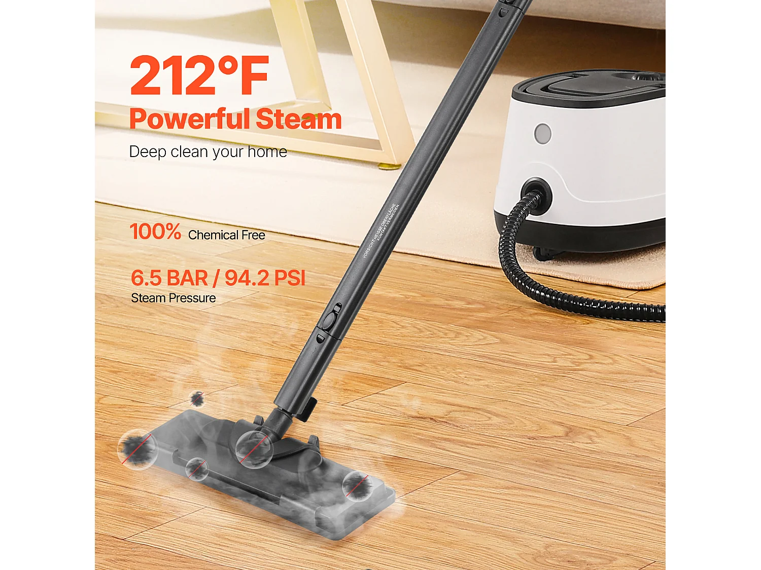 Limpiador a Vapor SucceBuy, 27 Accesorios, Limpiador a Vapor Multifunción para la Limpieza del Hogar